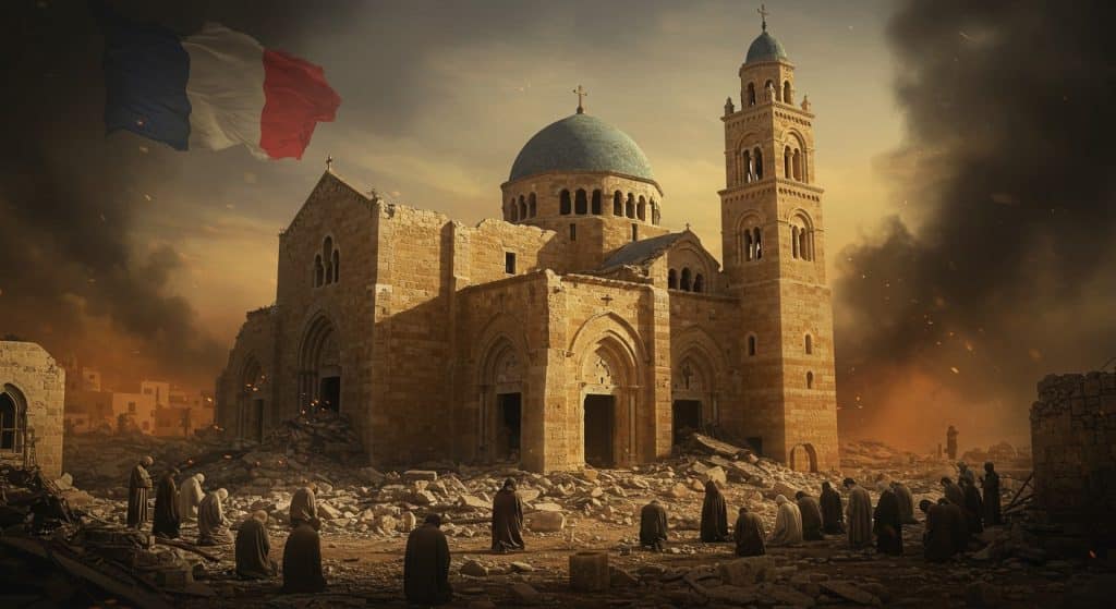 Gaza : Bombardement d’une Église, la France Réagit