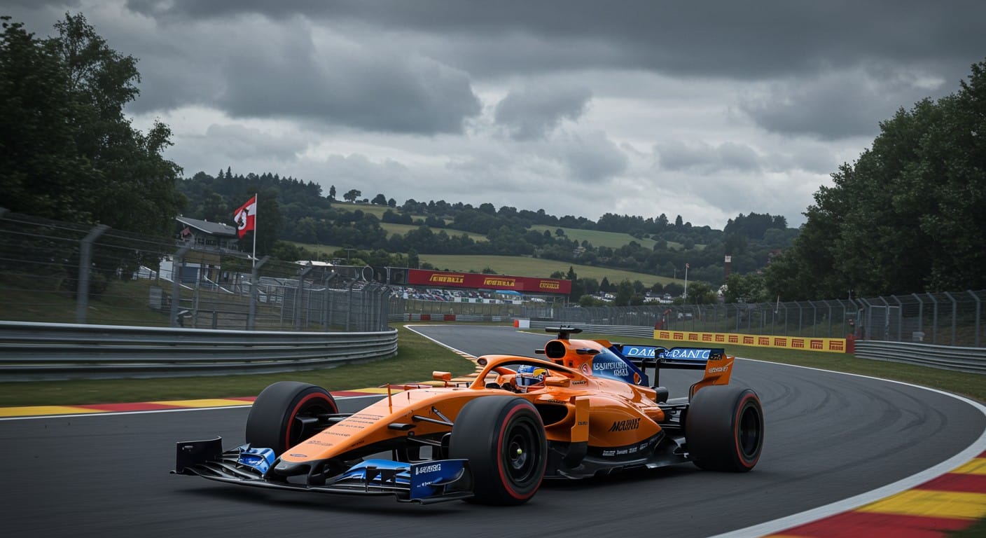 Lando Norris décroche la pole au GP de Belgique 2025, suivi de Piastri et Leclerc. Hamilton éliminé en Q1. Découvrez le résumé complet des qualifications !