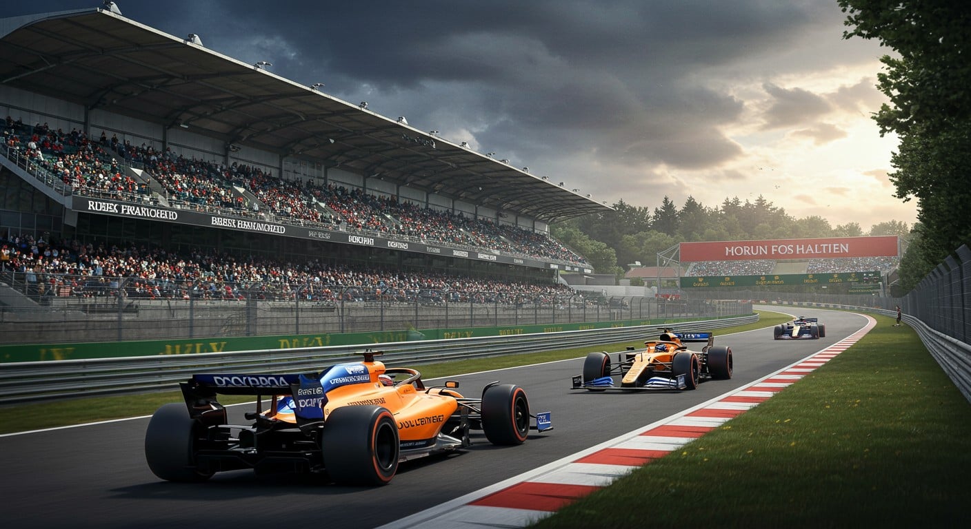 Lando Norris décroche la pole au GP de Belgique 2025, Hadjar 8e. Découvrez la grille, les surprises et les enjeux de la course !