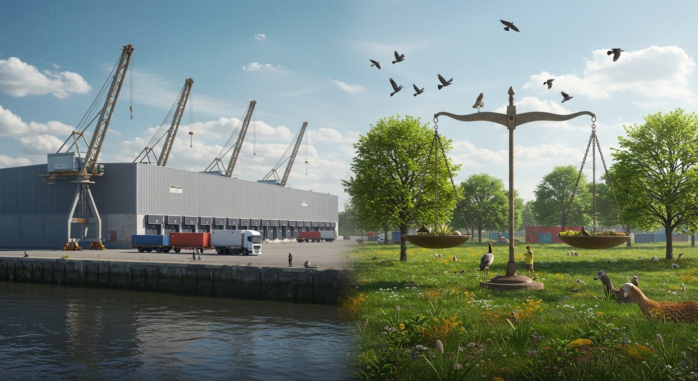 Green Dock, projet d’entrepôt géant, divise : éco-responsable ou danger pour la biodiversité ? Découvrez les enjeux et controverses autour de ce site logistique.