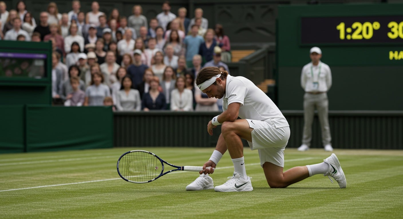 Grigor Dimitrov, blessé à Wimbledon 2025 face à Sinner, partage son émotion. Découvrez son parcours, sa récupération et l’impact sur sa carrière.