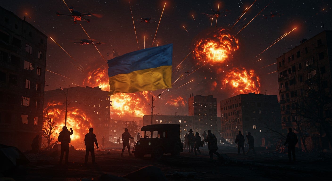 La Russie intensifie ses attaques sur Kiev avec 400 drones et 18 missiles, causant des morts. Quelles conséquences pour l’Ukraine et la diplomatie mondiale ?