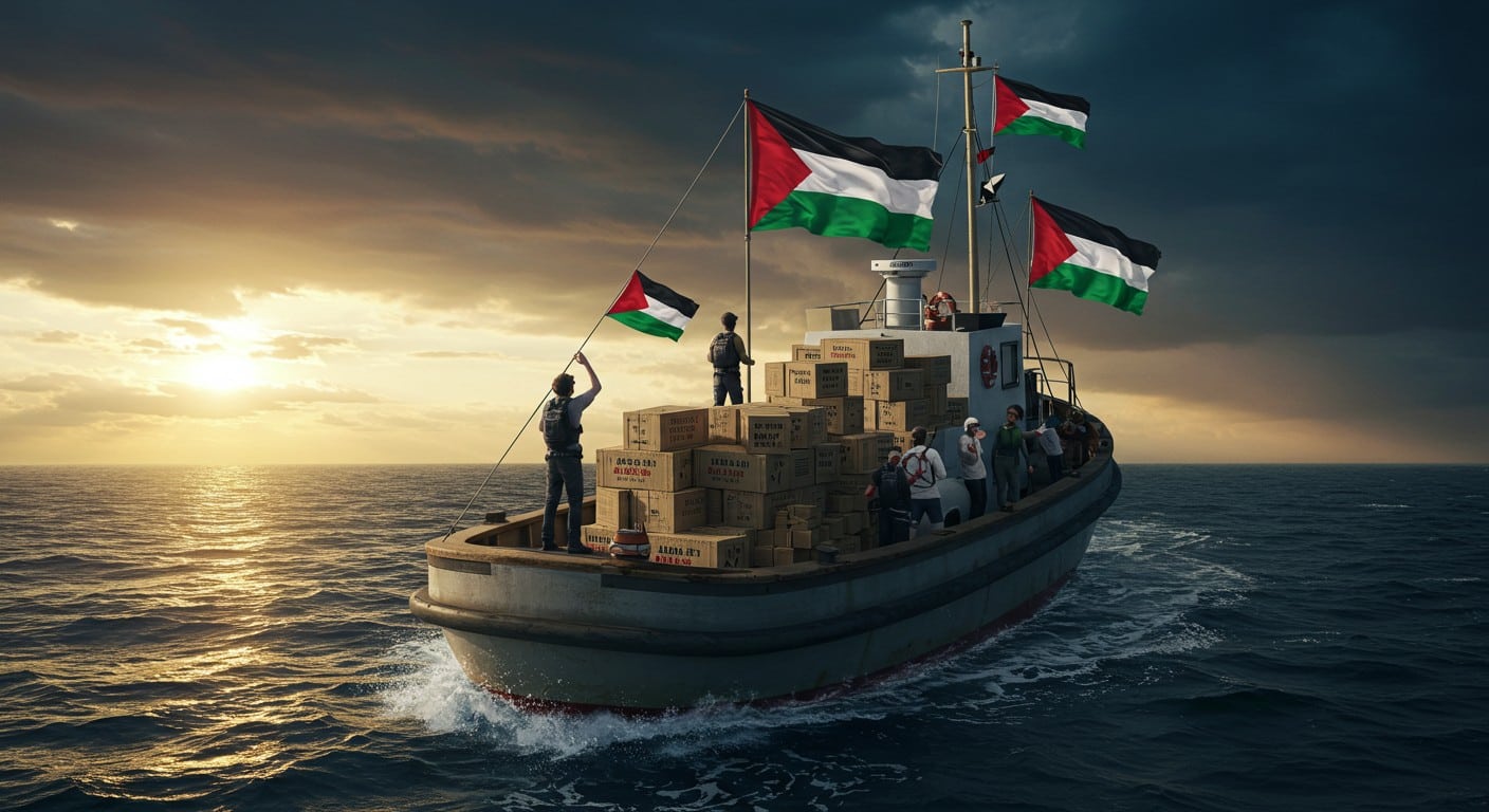 Un bateau chargé d’aide humanitaire part pour Gaza. Découvrez l’histoire du Handala, sa mission et les défis d’un blocus controversé.