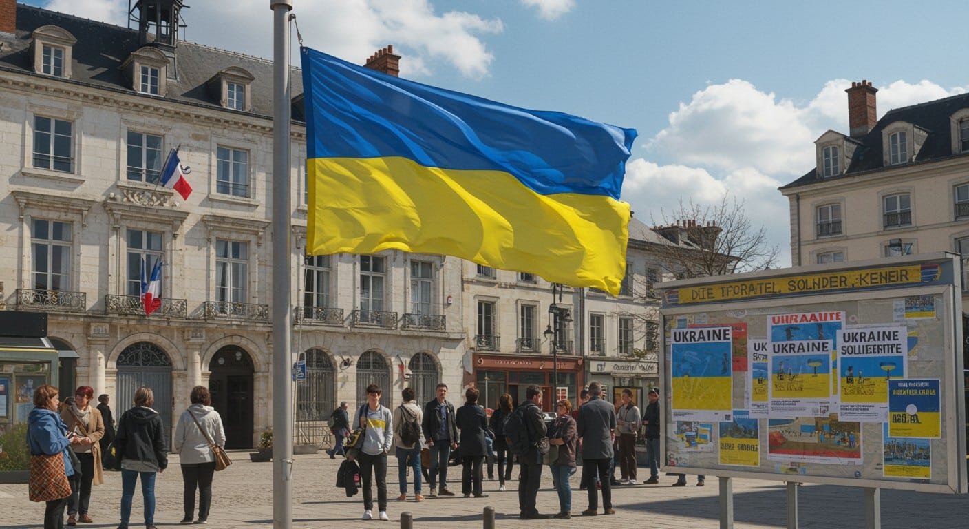 Un drapeau ukrainien disparaît à Besançon, une plainte est déposée... puis retirée ! Découvrez les dessous de cet imbroglio municipal et ses enjeux solidaires.