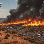 Incendie à Fabrègues : A9 Fermée, 200 Pompiers Mobilisés