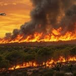 Incendie à Narbonne : 2000 Ha Dévastés, le Feu Progresse