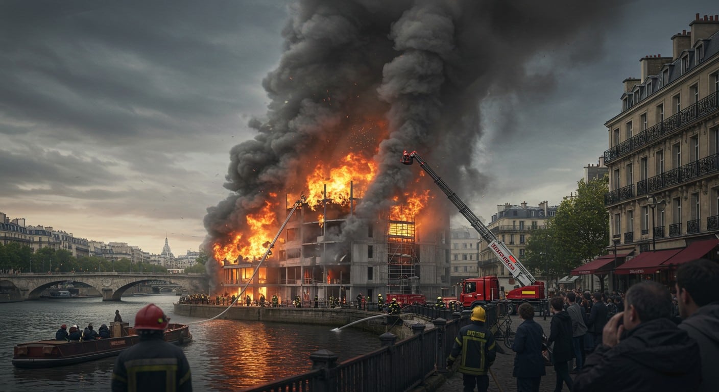 Un incendie ravage un immeuble en construction près de Bercy. Les habitants, sous le choc, redoutent l’effondrement. Découvrez l’impact sur le quartier et les mesures prises.