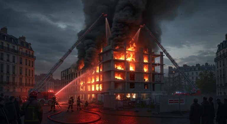 Incendie à Paris : Immeuble en Feu, Risque d’Effondrement