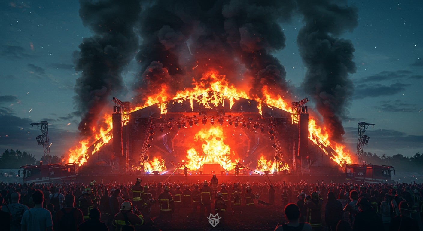 Un incendie ravage la scène principale de Tomorrowland à deux jours de l’ouverture. Quelles conséquences pour le festival ? Découvrez les détails.