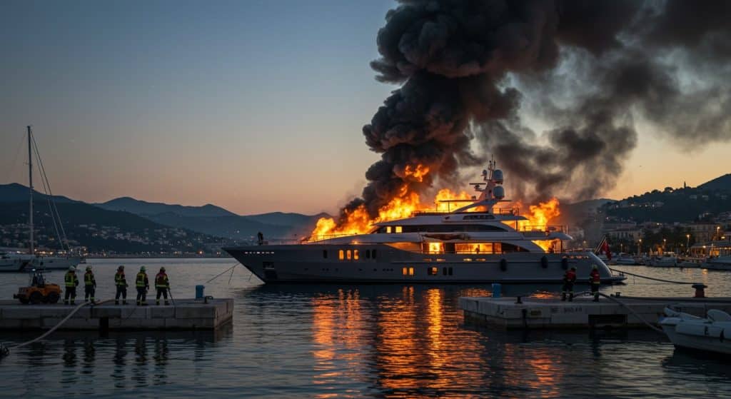 Incendie d’un Superyacht à Saint-Tropez : Drame et Mystère