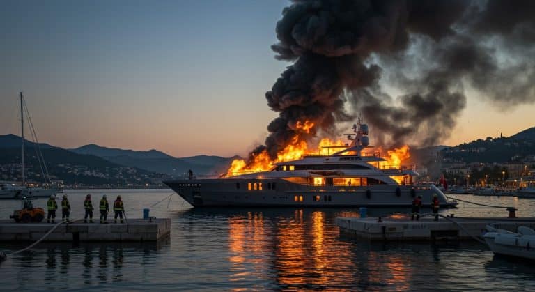 Incendie d’un Superyacht à Saint-Tropez : Drame et Mystère