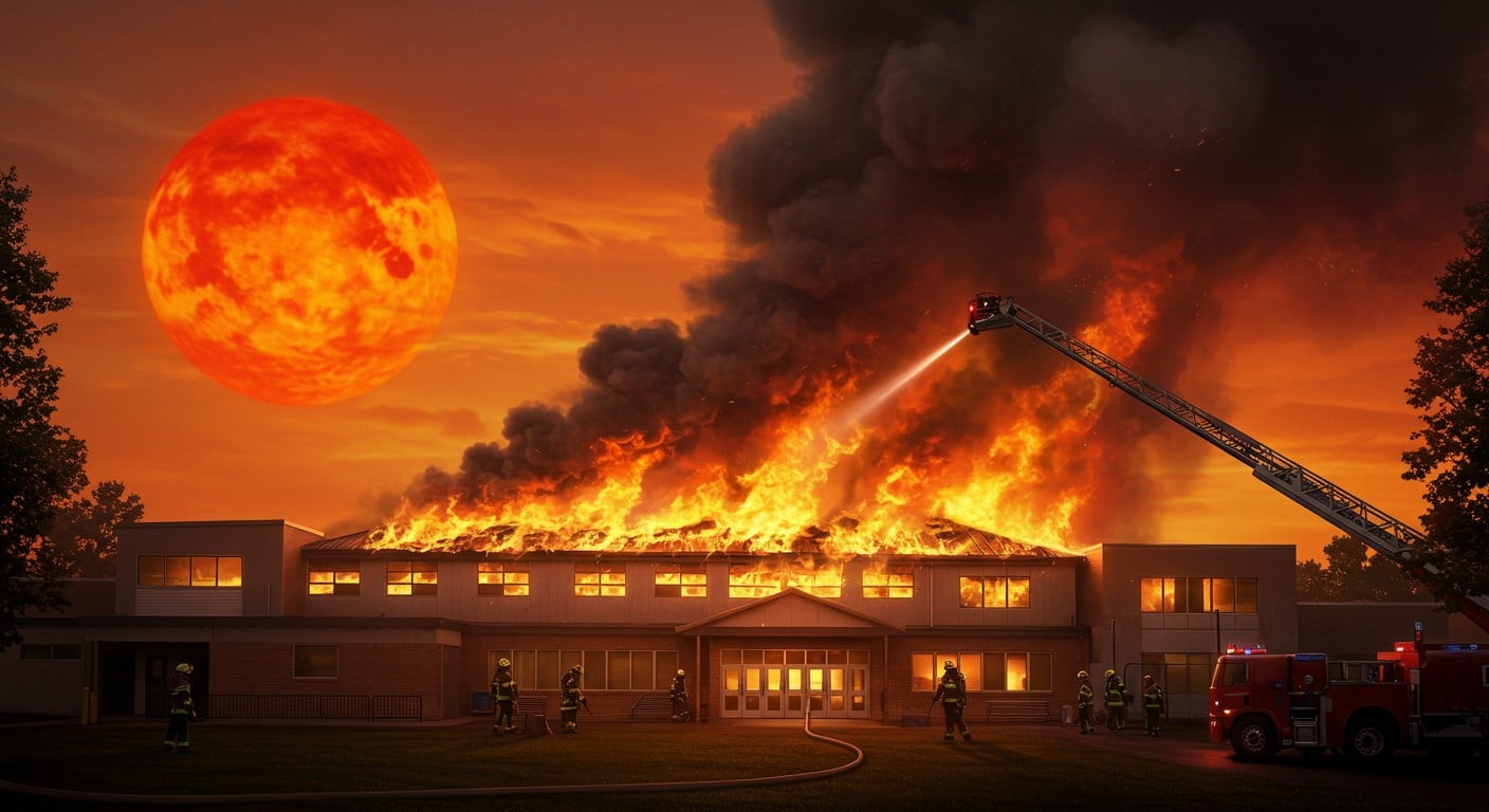 Incendie à l’école Vert-Galant 2 à Villepinte : la toiture ravagée, mais aucun blessé grâce à la fermeture liée à la canicule. Découvrez les détails et l’impact.