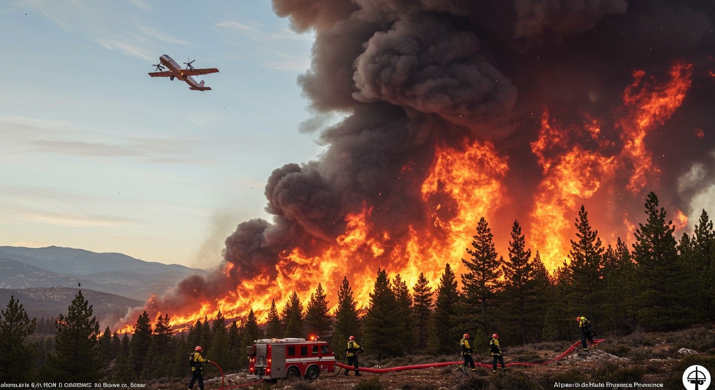 Un incendie ravage 5 hectares dans les Alpes-de-Haute-Provence. Les pompiers luttent contre les flammes dans un massif forestier. Quelles sont les causes et les enjeux ?