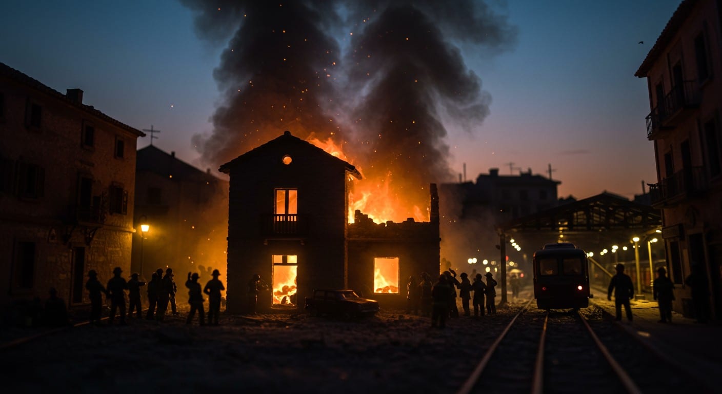 Incendie tragique à Bellpuig, Espagne : deux femmes meurent dans une maison close. Enquête en cours, deuil décrété. Découvrez les détails de ce drame.