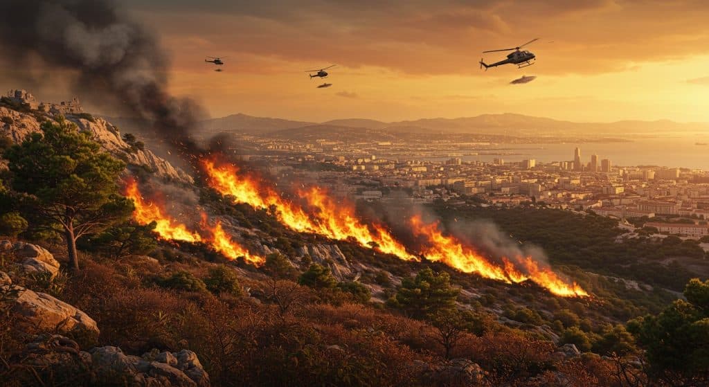 Incendie Près de Marseille : Confinement et Lutte Intense