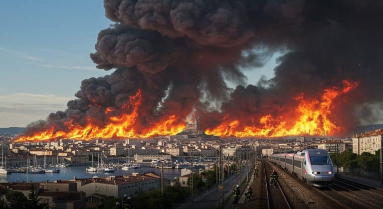 Incendies à Marseille : Feux Actifs, TGV Reprend