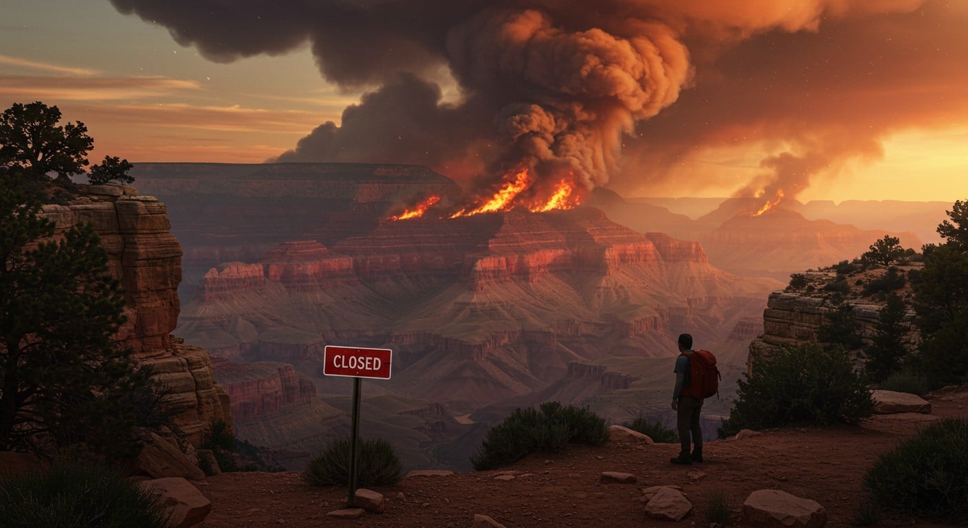 Incendies dévastateurs au Grand Canyon : la rive nord ferme jusqu’en 2025. Découvrez les causes, impacts et controverses autour de la gestion de crise.