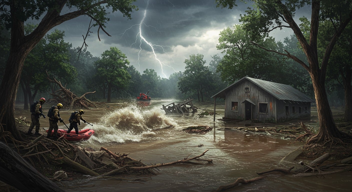 Les inondations au Texas de juillet 2025 laissent 134 morts et peu de disparus. Découvrez l'ampleur de la tragédie et les efforts héroïques des secours.