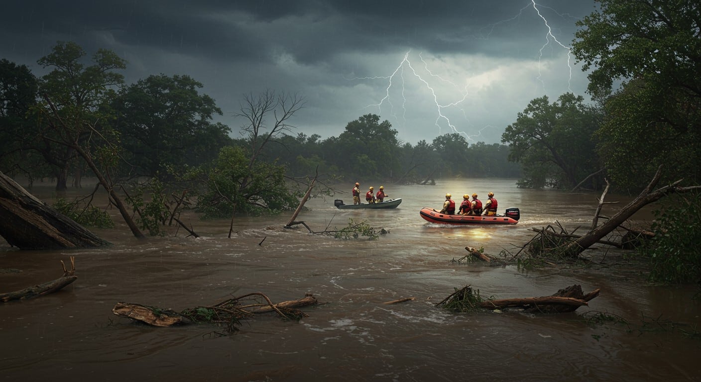 Découvrez le drame des inondations au Texas : 100 morts, secours mobilisés et impacts climatiques. Une catastrophe sans précédent.