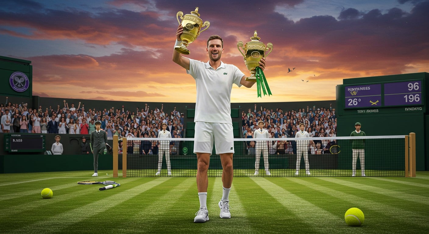 Jannik Sinner, n°1 mondial, triomphe à Wimbledon 2025 et dévoile son côté humain. Découvrez son parcours et son charisme !