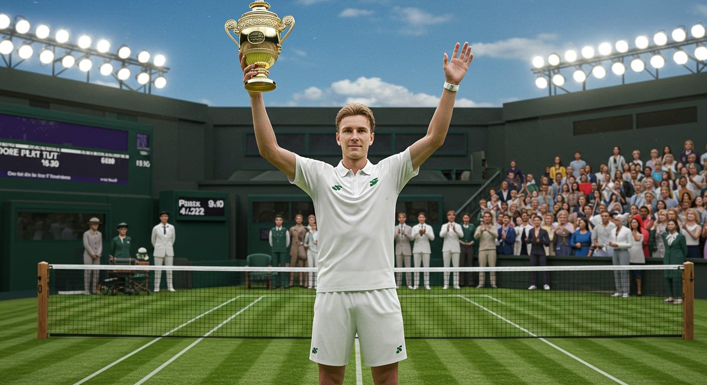 Jannik Sinner remporte Wimbledon 2025 face à Alcaraz, prouvant sa polyvalence. Découvrez son parcours, sa rivalité et son sacre historique.