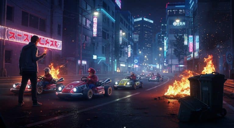 Japonais Arrêté pour Tentative d’Incendie de Karts Bruyants