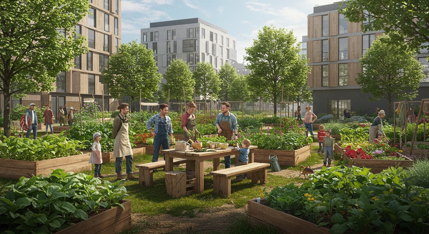 Découvrez les jardins partagés, oasis urbaines où nature, lien social et détente se rencontrent. Un mode de vie durable en ville !