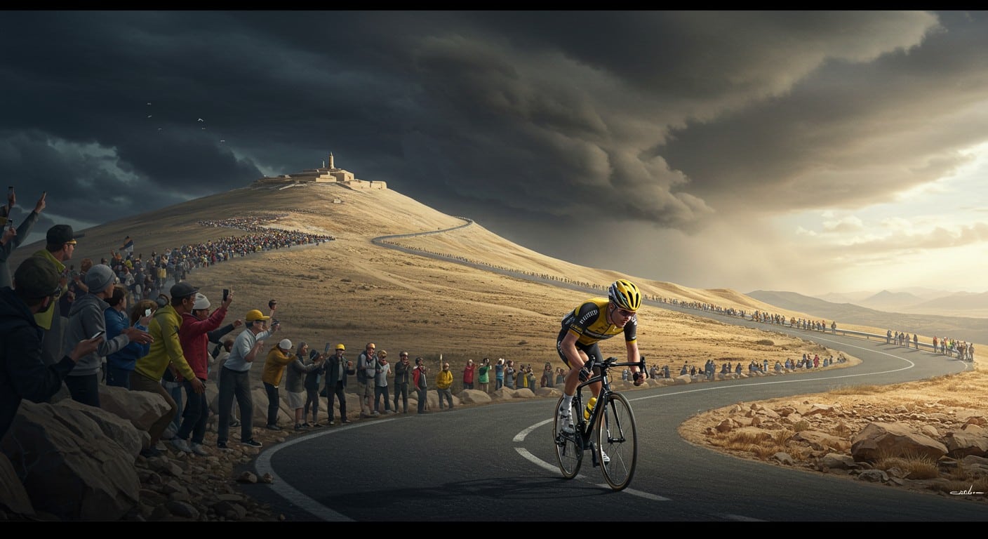 Revivez l'exploit de Jonas Vingegaard face à Tadej Pogacar sur le Mont Ventoux en 2021, un tournant décisif dans sa carrière au Tour de France.
