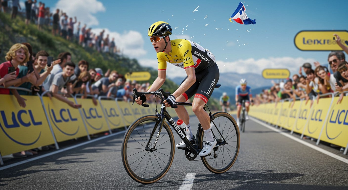 Découvrez l’incroyable parcours de Jordan Jegat, de l’usine au Tour de France 2025, où il brille à 26 ans. Une histoire de détermination et de succès !