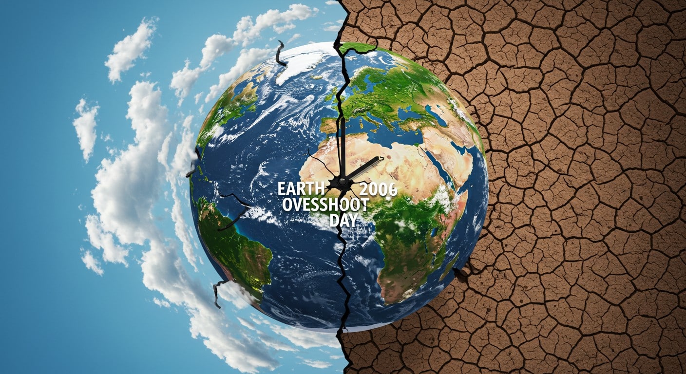 Le Jour du Dépassement 2025 arrive plus tôt : la Terre s’épuise vite ! Découvrez pourquoi et comment agir face à cette crise écologique. Cliquez pour en savoir plus.