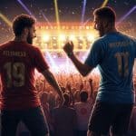 Kylian Mbappé et Achraf Hakimi au Concert de Bad Bunny