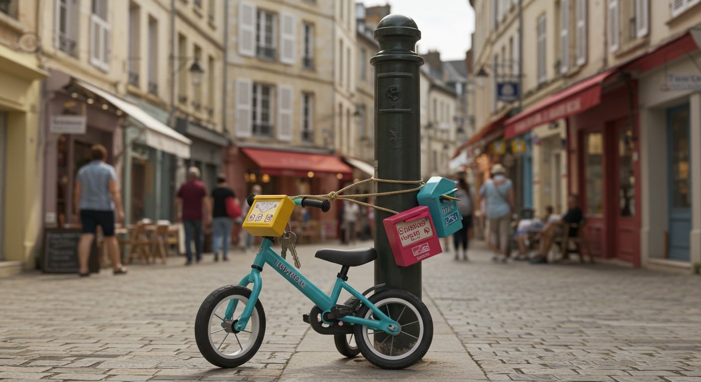Un propriétaire à La Rochelle défie l’interdiction des boîtes à clés avec un vélo d’enfant. Découvrez cette astuce et ses impacts sur le tourisme local.