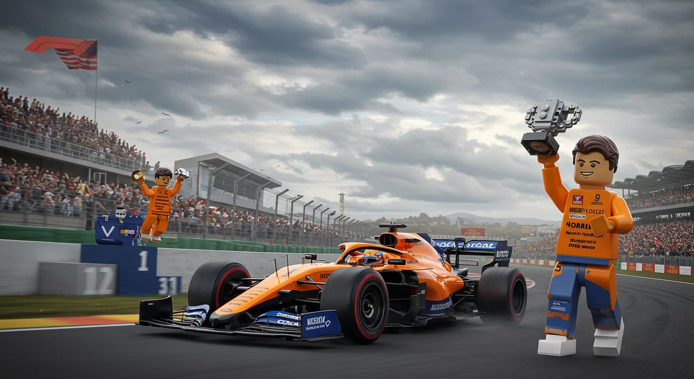 Lando Norris triomphe au GP de Grande-Bretagne et talonne Piastri au classement F1. Découvrez les pilotes, constructeurs et moments forts !