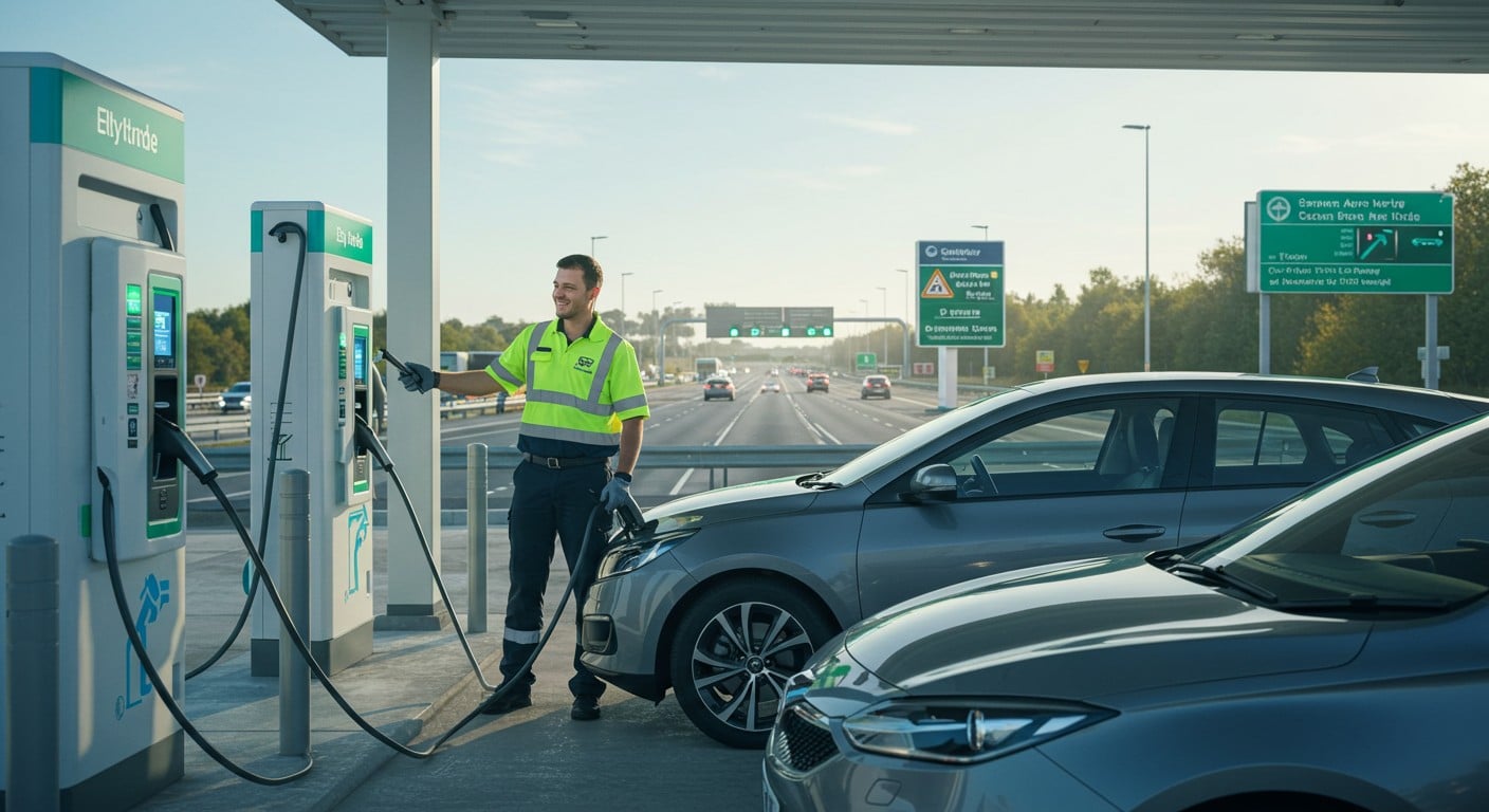 Découvrez le borniste, l’assistant des conducteurs de voitures électriques sur autoroute. Un métier émergent pour une recharge sans stress !