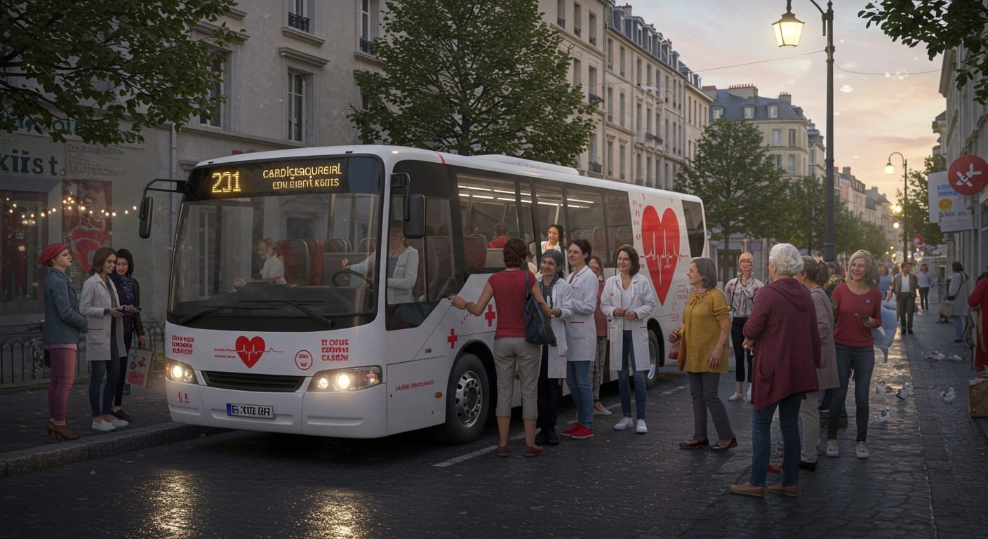 Le Bus du Cœur des femmes est de retour à Bobigny pour prévenir les maladies cardiovasculaires. Après un incendie en 2023, il renaît avec un message d’espoir.