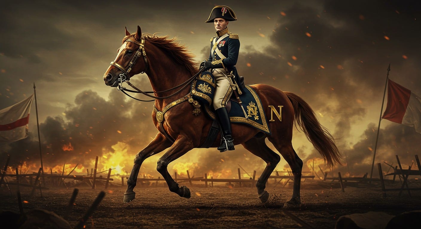 Découvrez l’histoire du Vizir, cheval emblématique de Napoléon, et son rôle dans les grandes batailles. Une saga historique captivante !