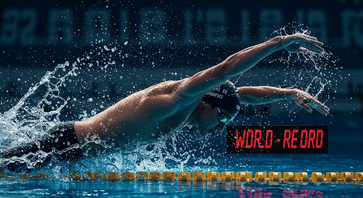 Léon Marchand, star de la natation, cible le record du monde du 200 m 4 nages aux Mondiaux de Singapour. Découvrez son plan audacieux !