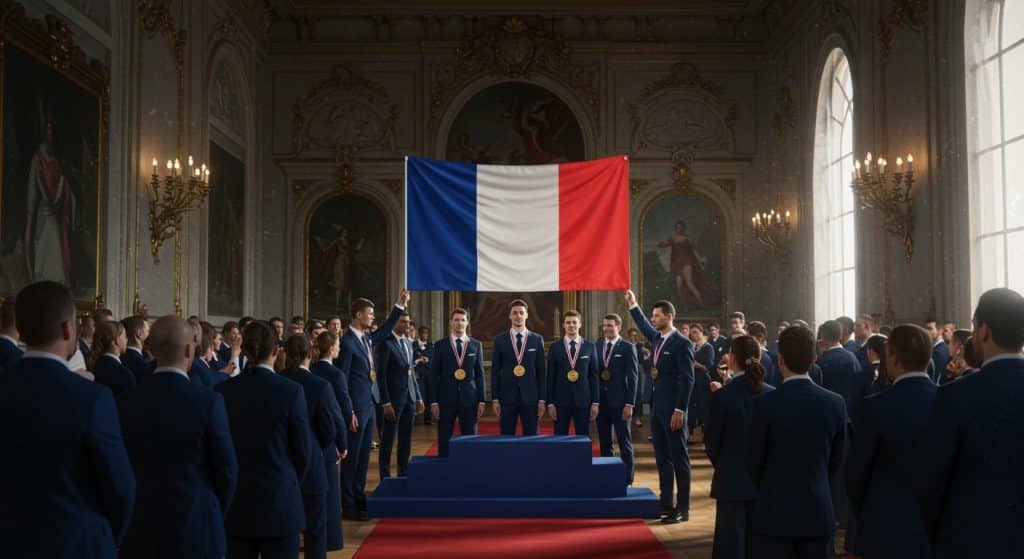 Les Bleus du Volley Honorés à l’Élysée : Un Moment d’Or