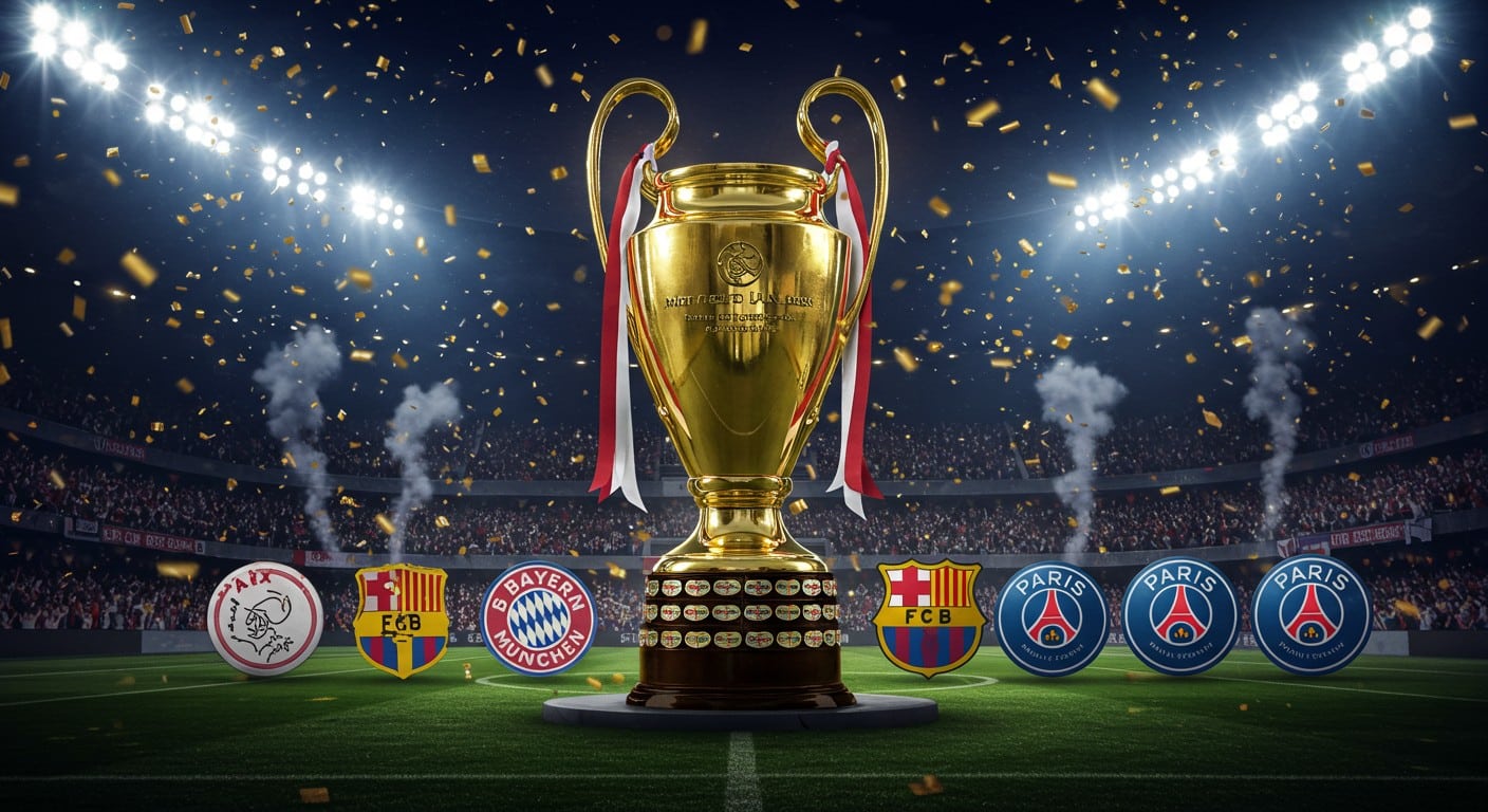 PSG, Ajax, Barça : découvrez les clubs qui ont marqué l’histoire en remportant tous les titres majeurs en une saison. Une épopée footballistique épique !