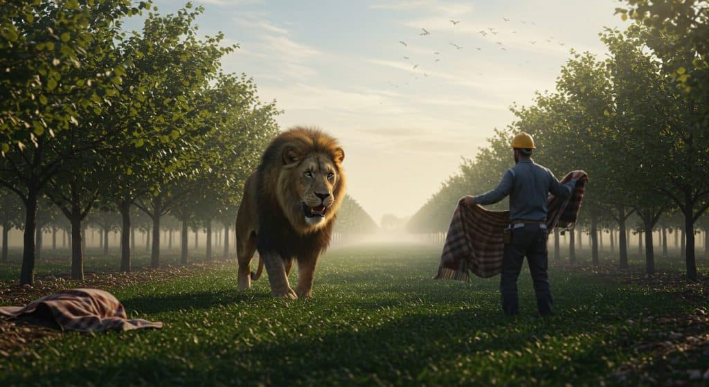 Lion Échappé en Turquie : Un Ouvrier Affronte le Fauve