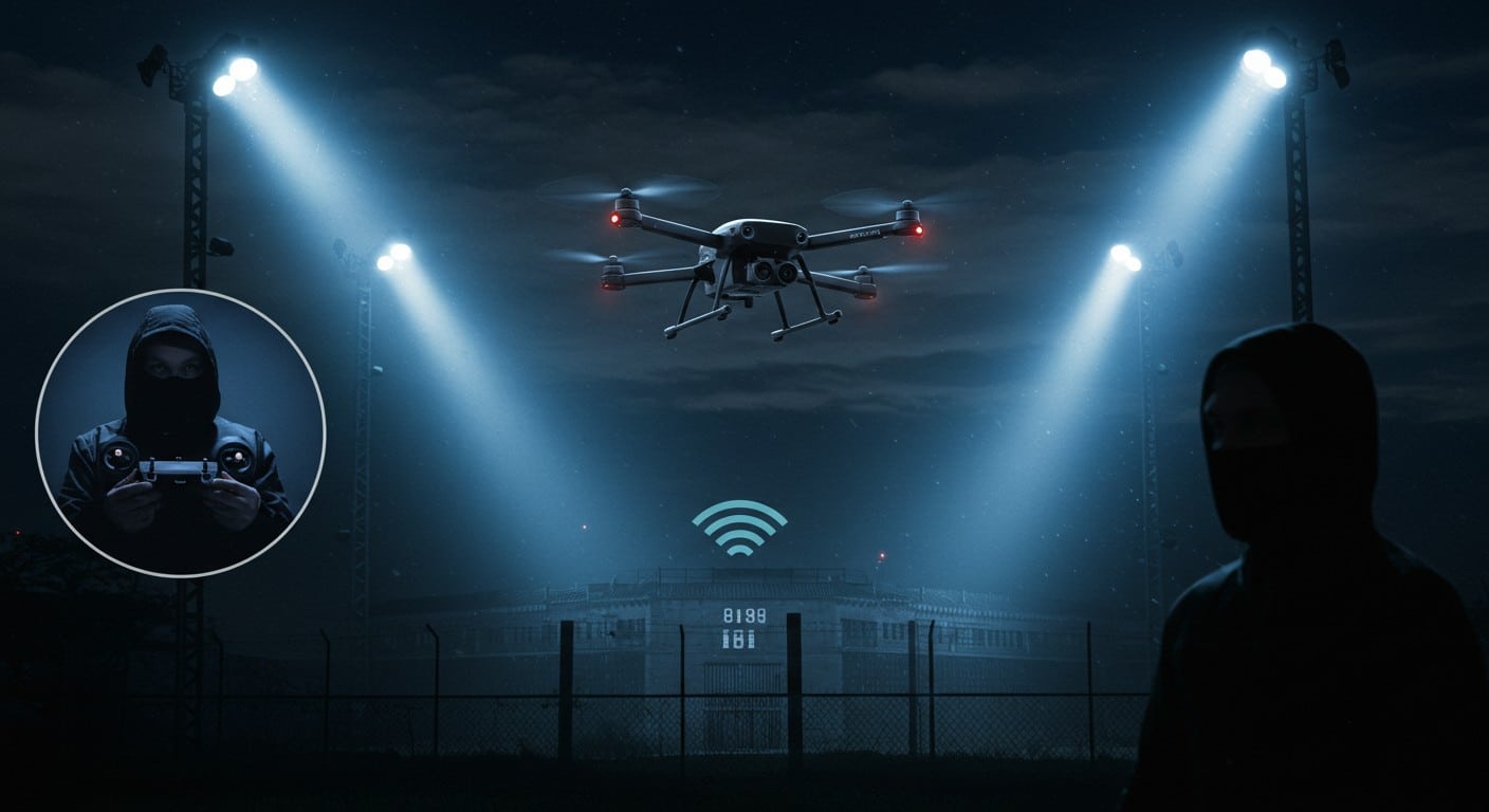 Livraison par drone dans les prisons : un trio arrêté et un commanditaire sous bracelet électronique démasqué. Découvrez les détails d'une affaire captivante !