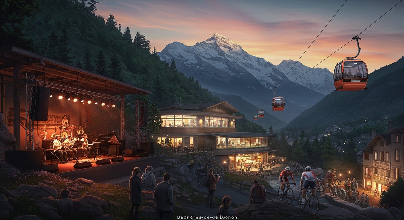 Luchon se transforme avec thermes rénovés, CosmoJazz et le Tour de France. Découvrez la renaissance de la reine des Pyrénées !