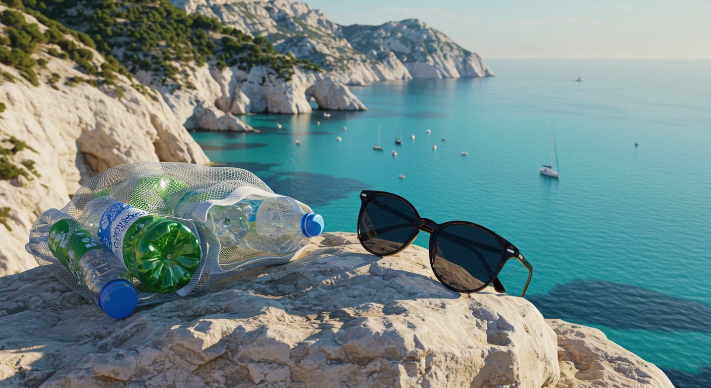 Découvrez comment des lunettes en plastique recyclé aident à nettoyer les calanques de Marseille. Une initiative écolo et stylée !