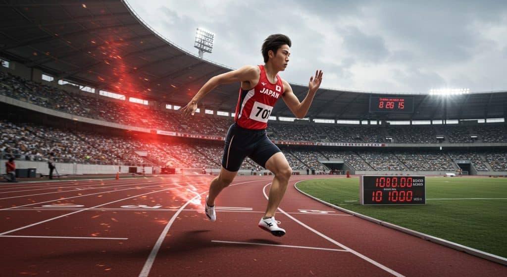 Lycéen Japonais Bat Record 100m à 16 Ans