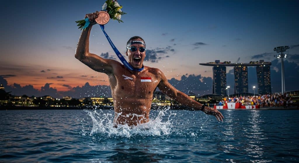 Marc-Antoine Olivier : Bronze Éclatant aux Mondiaux Eau Libre