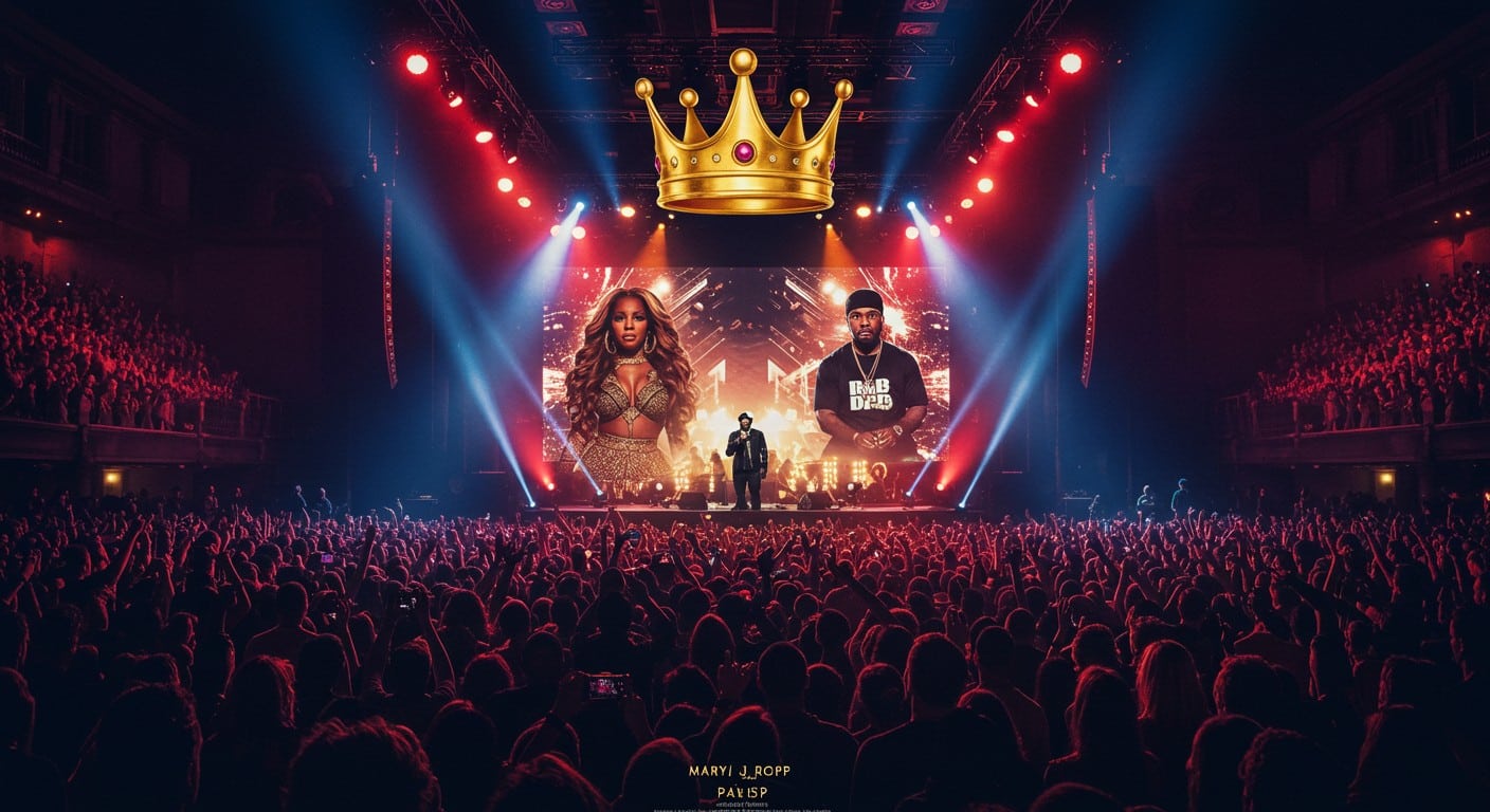 Revivez le concert explosif de Mary J. Blige et 50 Cent à Paris, un show mêlant R&B et rap qui a enflammé la foule. Découvrez les moments forts !