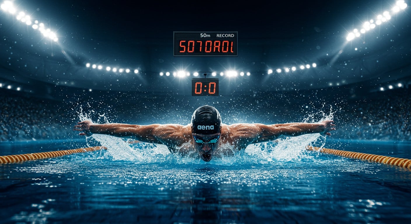 Maxime Grousset vise l’or au 50m papillon à Singapour. Record de France battu, il domine les demi-finales. La finale s’annonce explosive !
