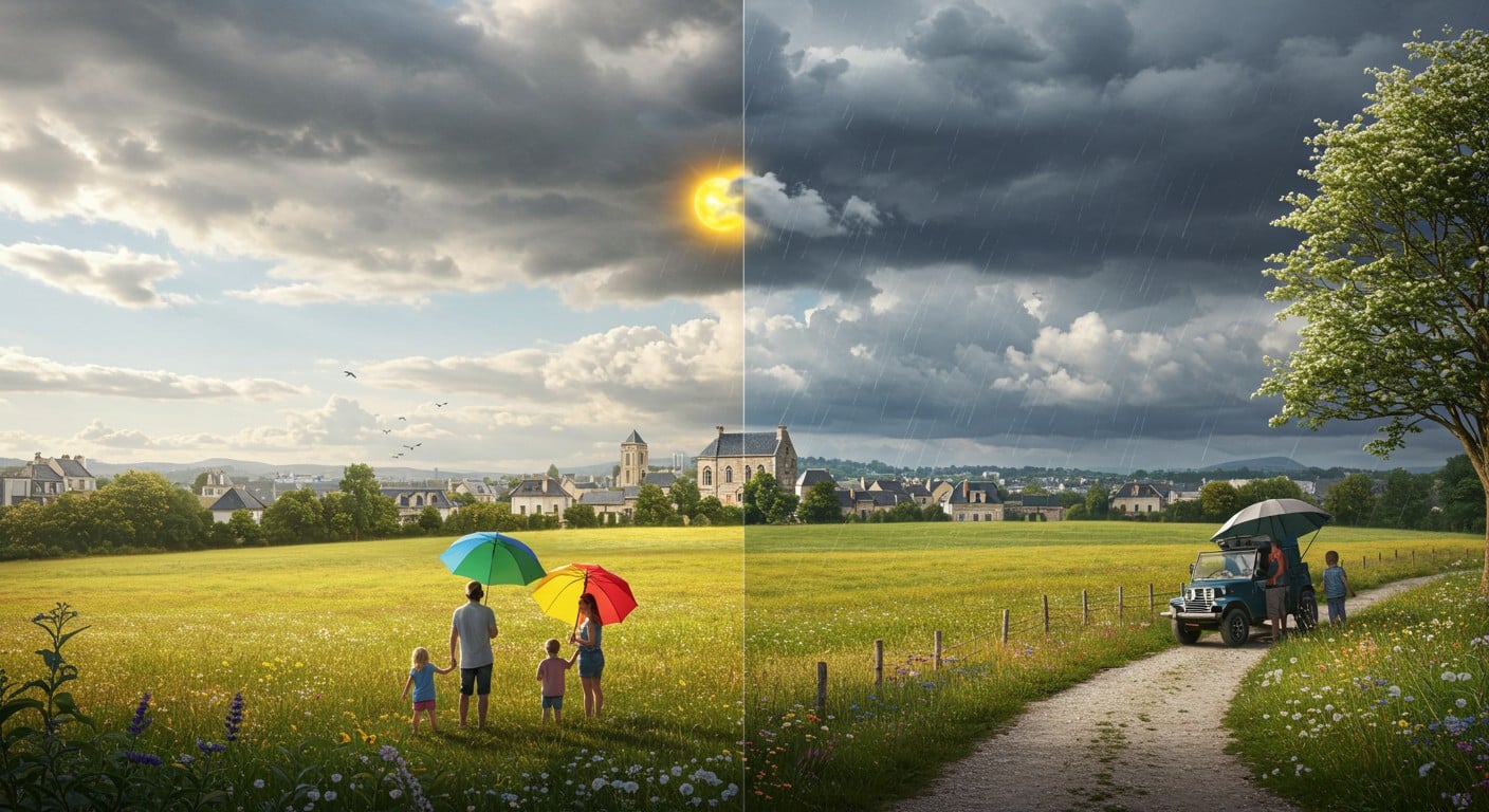 Prévisions météo du week-end en France : fin de la canicule, pluie, orages et vent. Découvrez les températures et conseils pour vos sorties !