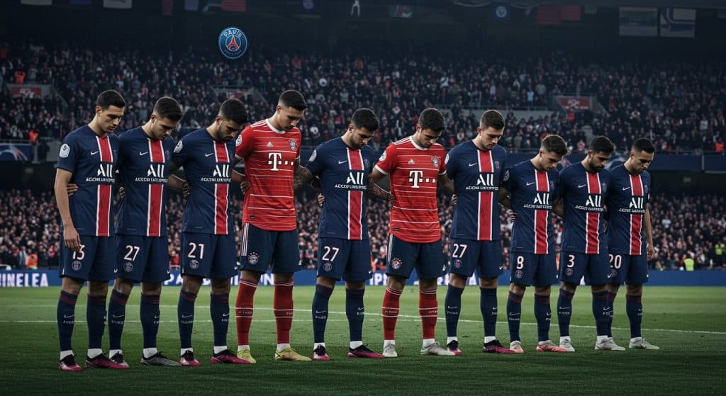 Minute de Silence Émouvante : PSG-Bayern Honore Jota et Silva