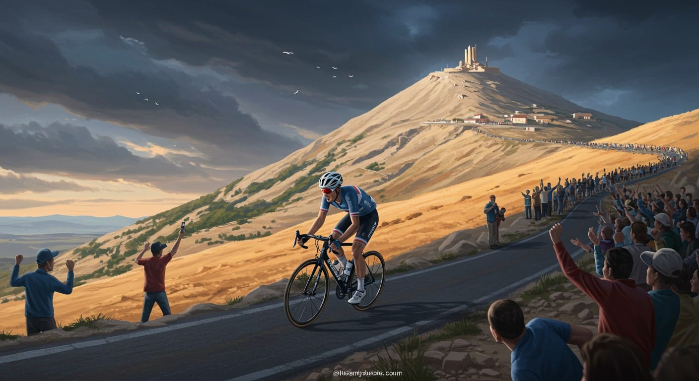 Le mont Ventoux, géant du Tour de France 2025, défie les coureurs. Découvrez pourquoi cette étape légendaire fascine champions et amateurs.